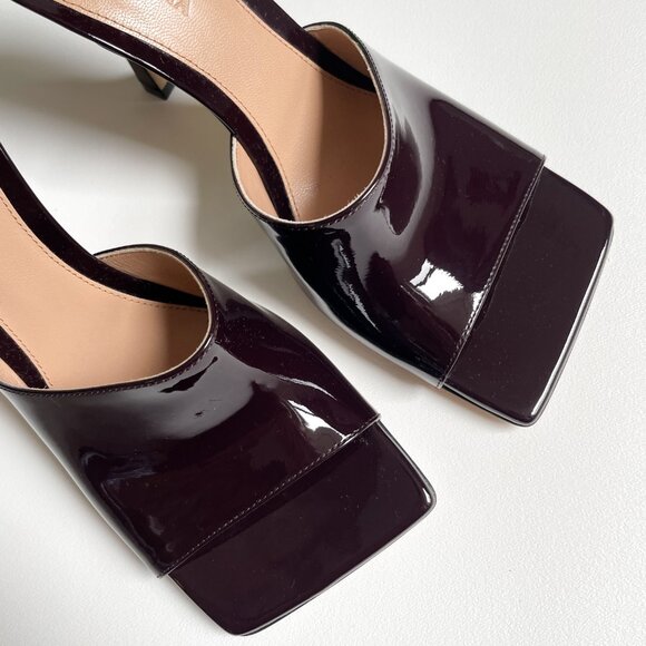 Bottega Veneta Stretch Gloss Sandals Leather Mule Oxide EU 37 US 7 NEW - Picture 7 of 15